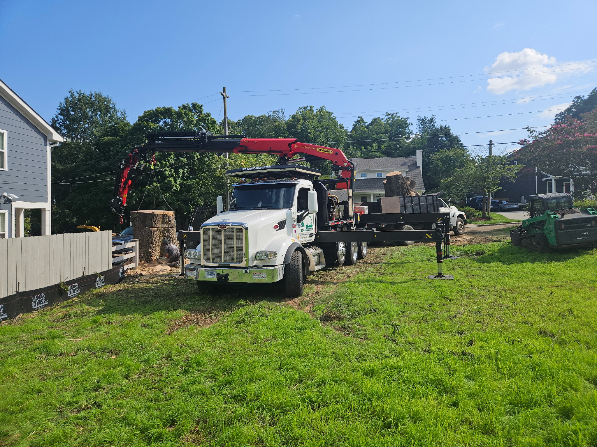 Cary Tree Removal crew performing tree removal service in Durham, NC